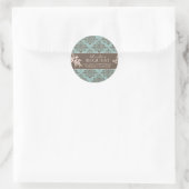 Autocollant d'affaires Damask Automne (Sac)