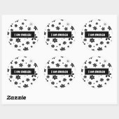 Autocollant d'affirmation | Motivation florale noi (Feuille)