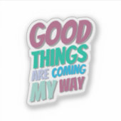 Autocollant d'affirmation positive (Devant)