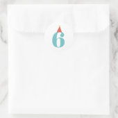 Autocollant d'âge pour anniversaire d'enfants (Sac)