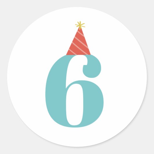 Autocollant d'âge pour anniversaire d'enfants (Devant)