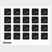 Autocollant d'aigle à drapeau américain (Feuille)