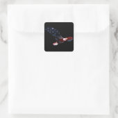 Autocollant d'aigle à drapeau américain (Sac)