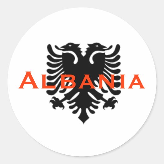 Autocollant d'aigle albanais (Devant)