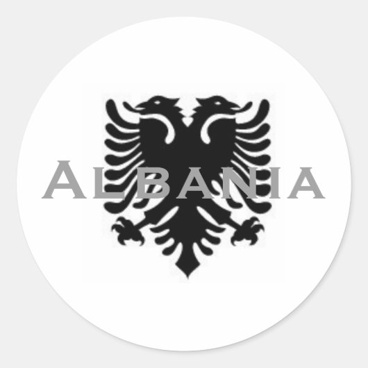 Autocollant d'aigle albanais 2 (Devant)