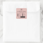 Autocollant d'alerte d'allergie Rose Poussiéreuse  (Sac)