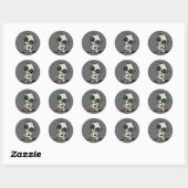 Autocollant d'alien de zombi (Feuille)