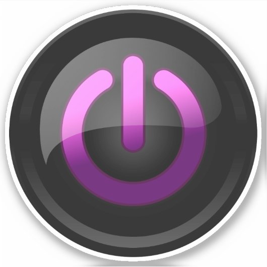 Autocollant d'alimentation violet - Style Cool et  (Devant)
