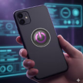 Autocollant d'alimentation violet - Style Cool et 