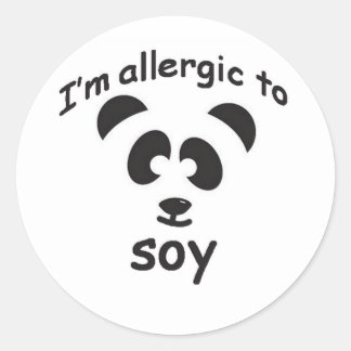 Autocollant d'allergie au soja