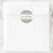 autocollant damask, enregistrer la date (Sac)
