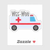 Autocollant d'ambulance Wee-Woo (Feuille)