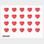 Autocollant d'amour (Feuille)