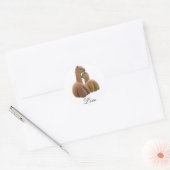 Autocollant d'amour Alpaca (Enveloppe)