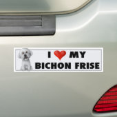 Autocollant d'amour de Bichon Frise (En voiture)