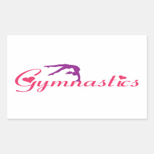 Autocollant d'amour de gymnastique