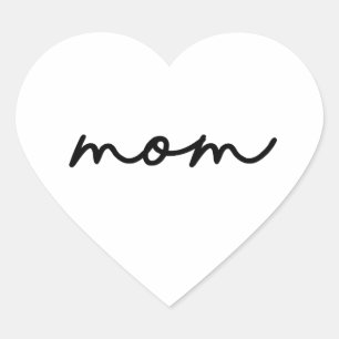 Autocollant d'amour de maman simple Fête des mèr
