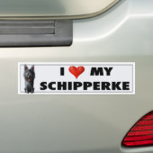 Autocollant d'amour de Schipperke (En voiture)