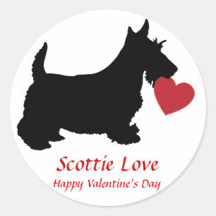 Autocollant d'amour de Scottie