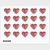 autocollant d'amour de tendances (Feuille)