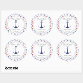 Autocollant d'Ancre nautique (Feuille)