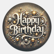 Autocollant d'anniversaire