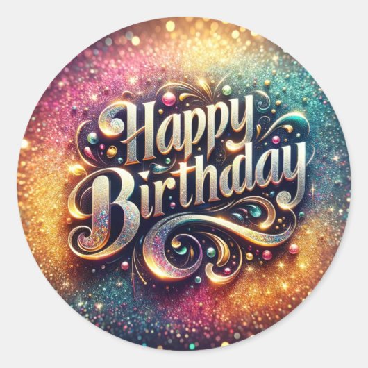 Autocollant d'anniversaire (Devant)