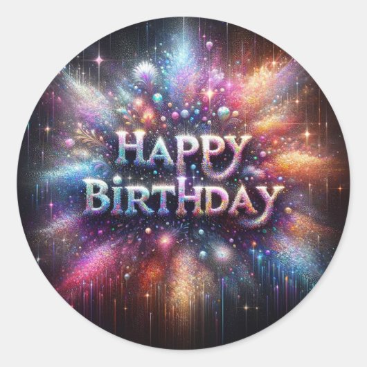 Autocollant d'anniversaire (Devant)