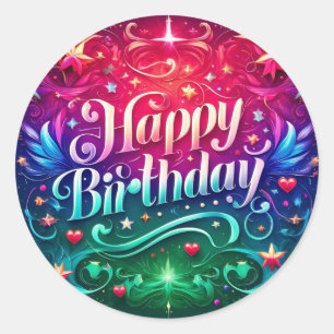 autocollant d'anniversaire,