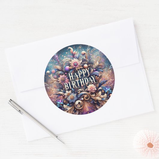Autocollant d'anniversaire (Enveloppe)