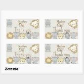 Autocollant d'anniversaire Boho Safari (Feuille)
