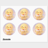 Autocollant d'anniversaire Cake Alma Chick Mignon (Feuille)