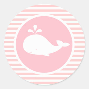 Autocollant d'anniversaire de baleine personnalisé