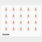 autocollant d'anniversaire de capybara (Feuille)
