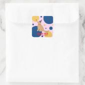 Autocollant d'anniversaire de chien d'or (Sac)