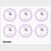 Autocollant d'anniversaire de papillon violet (Feuille)
