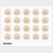 Autocollant d'anniversaire de rodéo vintage occide (Feuille)
