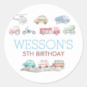 autocollant d'anniversaire du transport, (Devant)