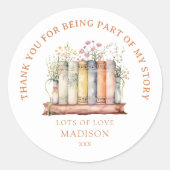 Autocollant d'anniversaire Nouveau Chapitre de Liv (Devant)