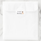 Autocollant d'anniversaire pour chien mignon C'est (Sac)