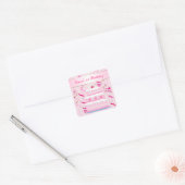 Autocollant d'anniversaire pour gâteaux et cascade (Enveloppe)