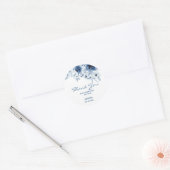 Autocollant d'anniversaire Rose Floral Moderne (Enveloppe)