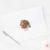 Autocollant d'anniversaire Rose vintage (Enveloppe)