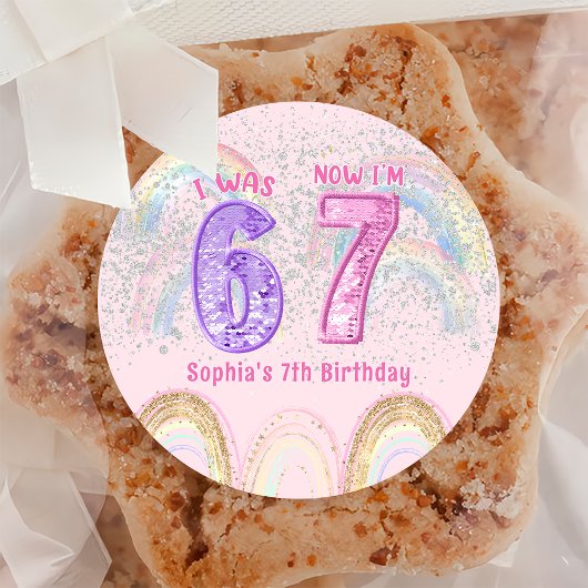 Autocollant d'anniversaire Six Sept 67