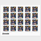 Autocollant d'anniversaire spatial Blast Off pour (Feuille)