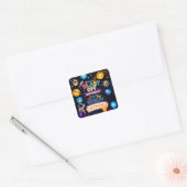 Autocollant d'anniversaire spatial Blast Off pour (Enveloppe)