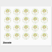 Autocollant d'anniversaire St. Patrick Lucky One (Feuille)