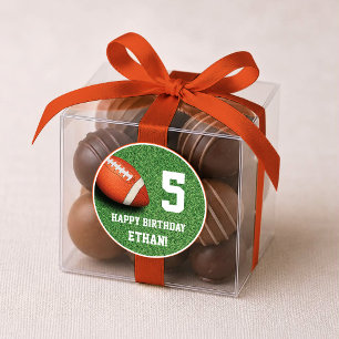 Autocollant d'anniversaire sur le thème du footbal