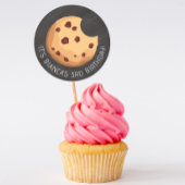 Autocollant d'anniversaire tableau noir cookie aux