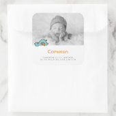 Autocollant d'annonce de naissance de bébé caneton (Sac)